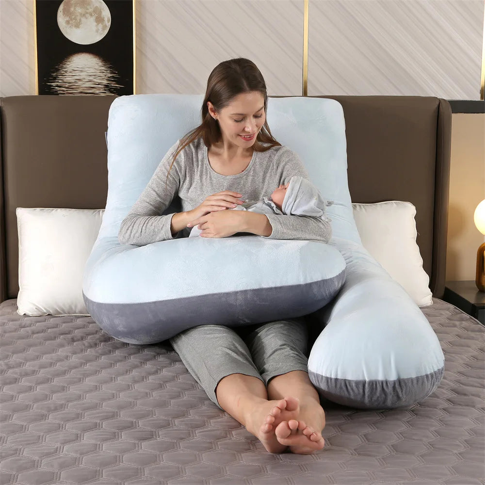 Full Body Pregnancy Pillow – 360° Support for Belly, Back & Hips