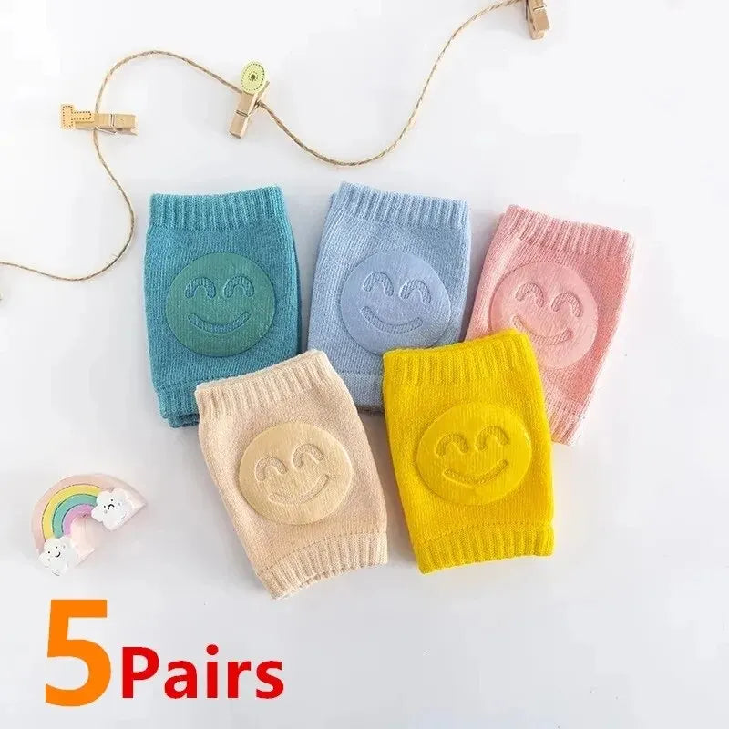 Baby Crawling Knee Pads – 5 Pair Comfort & Protection Set