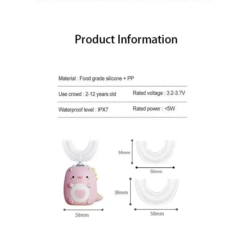 Tiny Tykes DinoBrush – 360° Automatic Kids Toothbrush