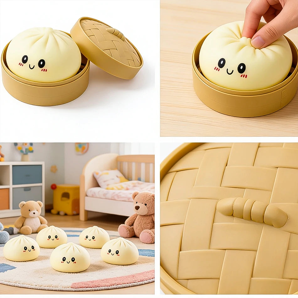 Blind box Colorful Dumpling Squishy Relaxing Relieve Anxiety Antistress Enhance Happiness Rebound Squeeze Reliever Toy