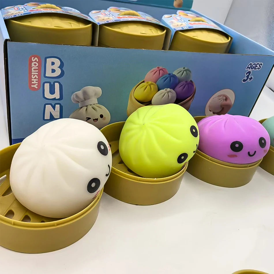 Blind box Colorful Dumpling Squishy Relaxing Relieve Anxiety Antistress Enhance Happiness Rebound Squeeze Reliever Toy