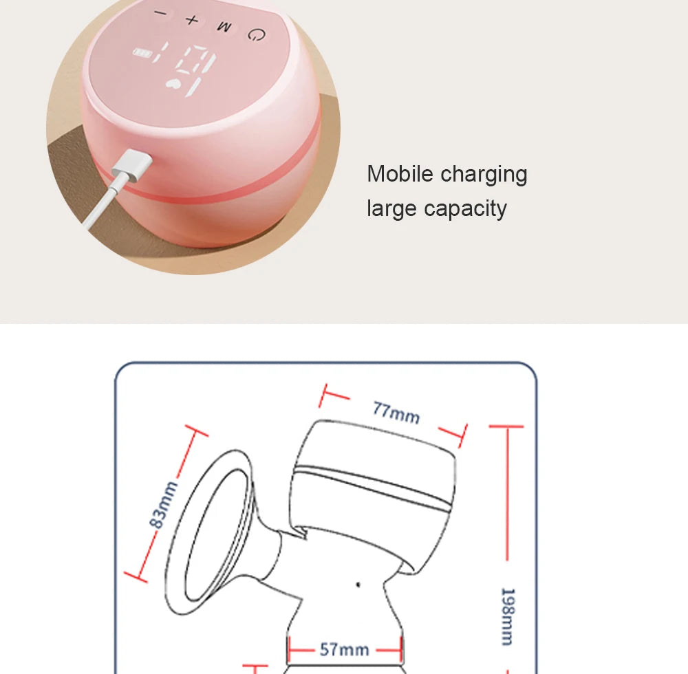 Portable Electric USB Chargable Breast Pump