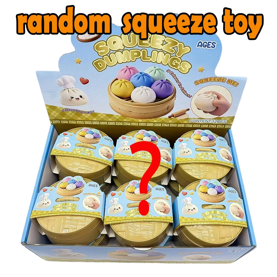 Blind box Colorful Dumpling Squishy Relaxing Relieve Anxiety Antistress Enhance Happiness Rebound Squeeze Reliever Toy
